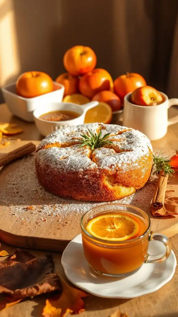 moist spiced apple cake