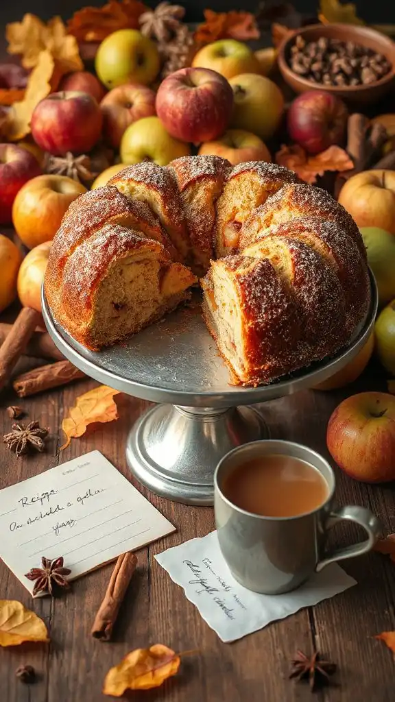 moist spiced apple cake
