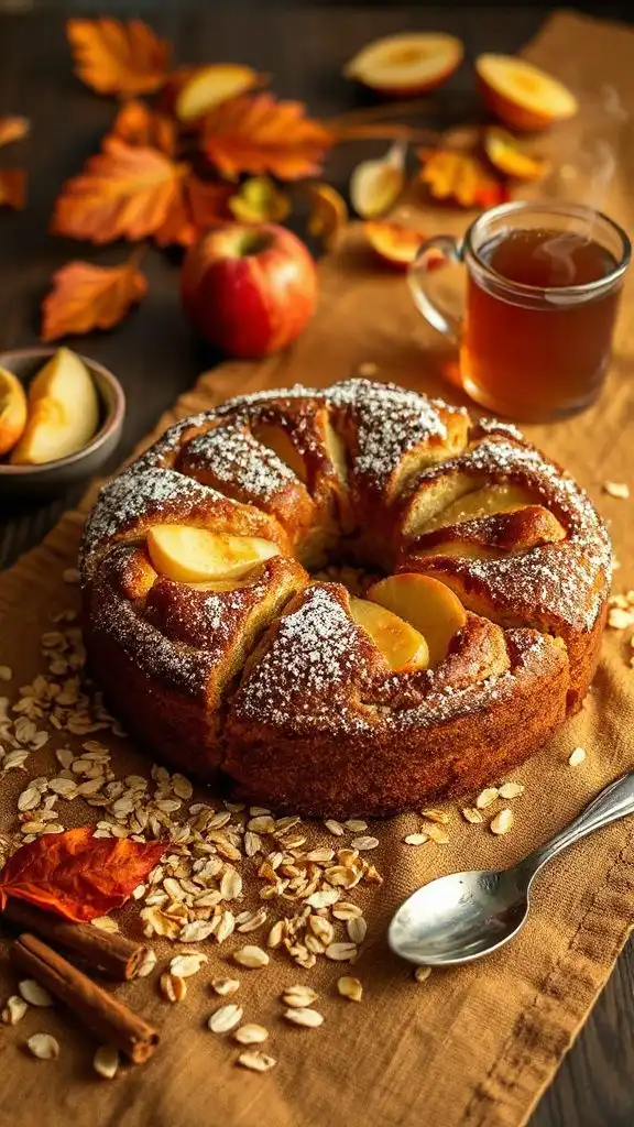moist spiced apple cake