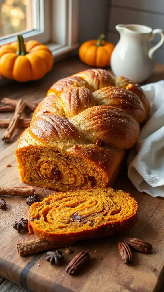 moist spiced pumpkin bread