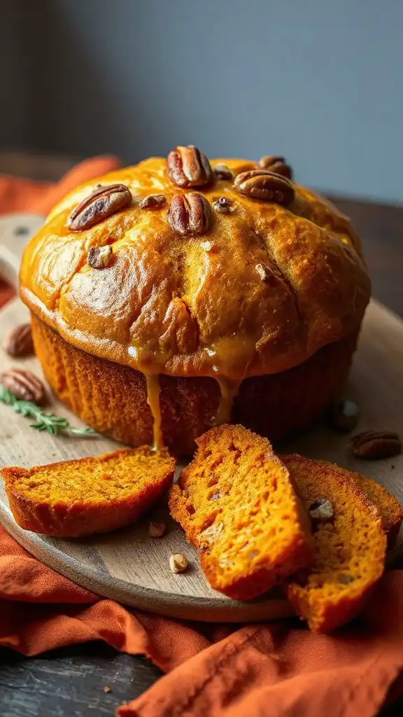 moist spiced pumpkin bread