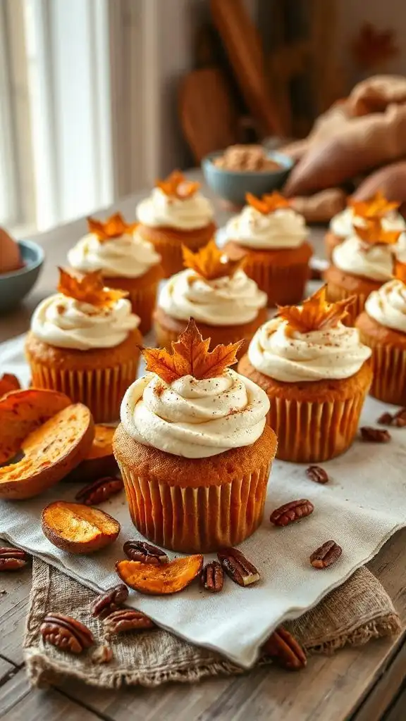 moist sweet potato cupcakes