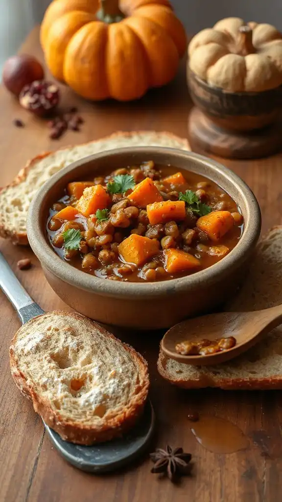 moroccan lentil sweet potato stew