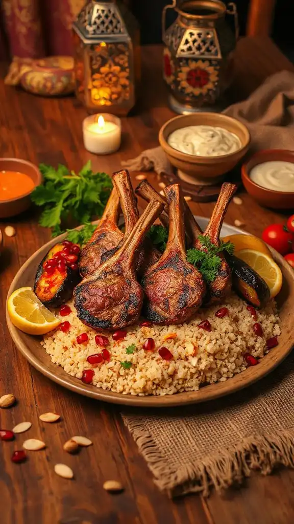 moroccan spiced lamb chops recipe