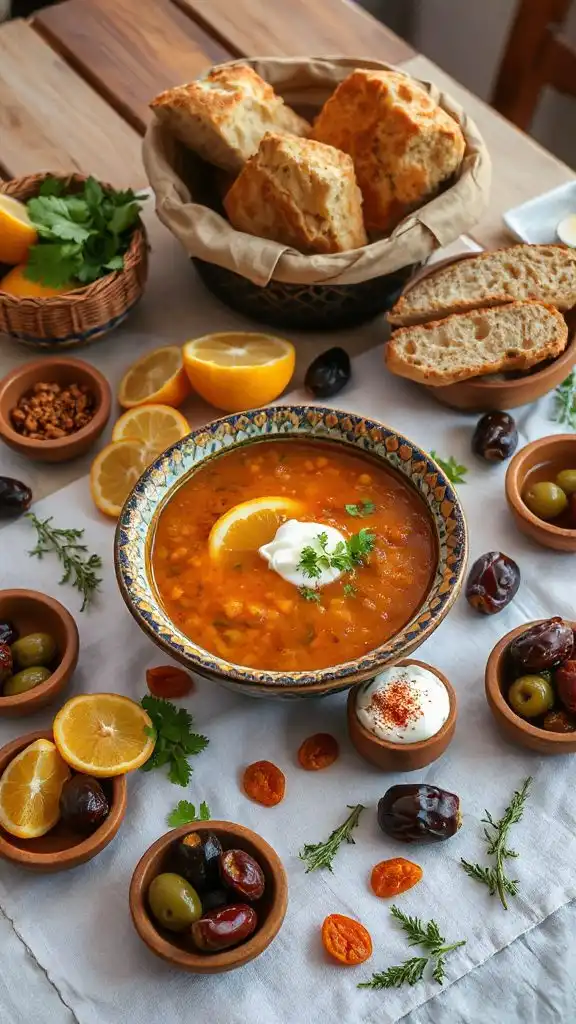 moroccan spiced lentil soup