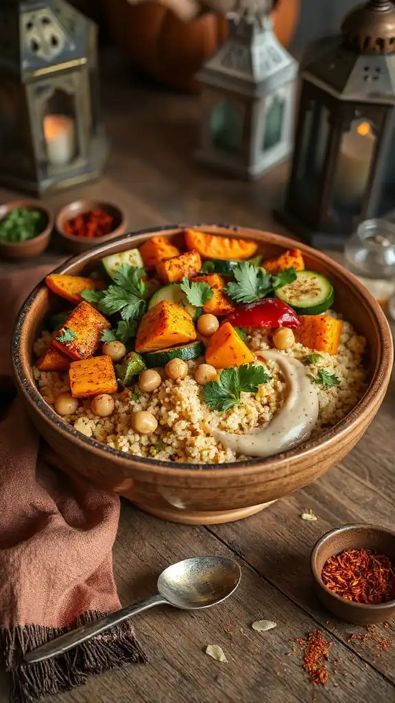 moroccan spiced vegetable couscous moroccan spiced vegetable couscous
