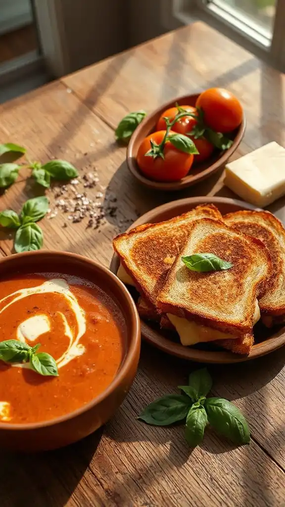 mozzarella tomato basil soup