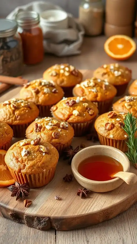 muffins topped with cream cheese