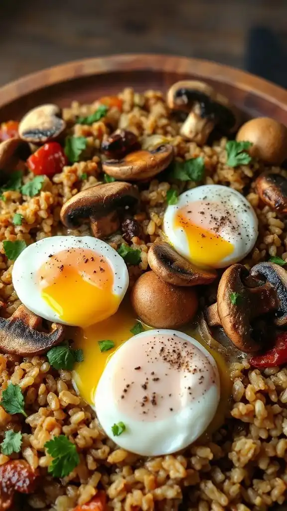 mushroom and rice hash mushroom and rice hash