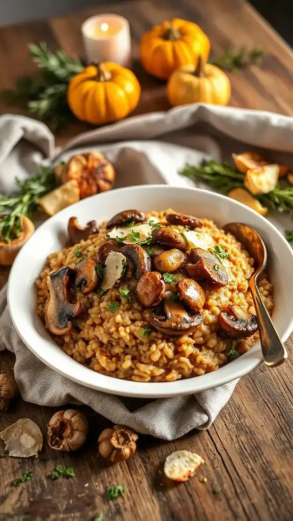 mushroom barley risotto recipe