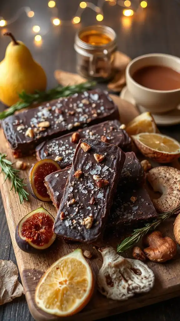 mushroom chocolate energy bars