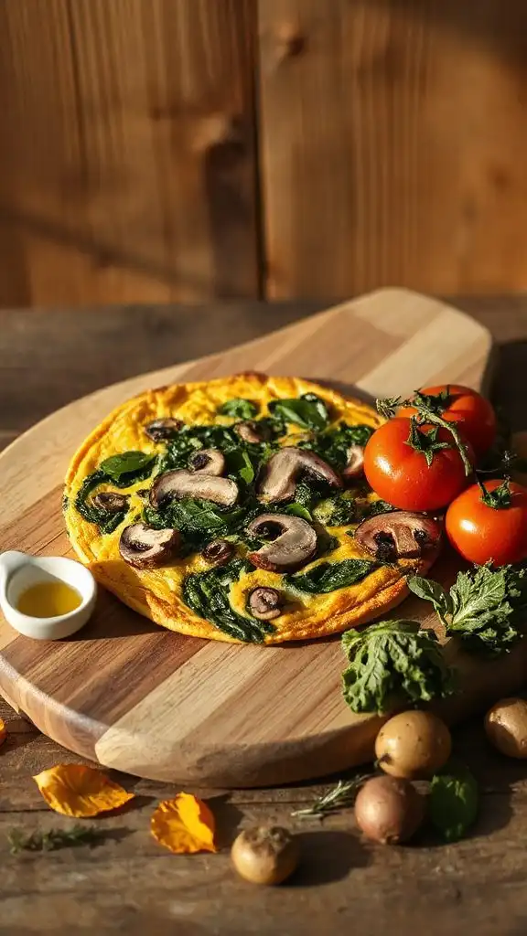 mushroom spinach frittata recipe