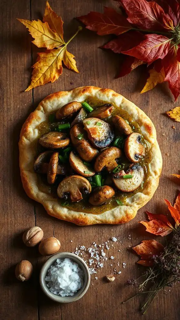 mushroom truffle flatbread recipe