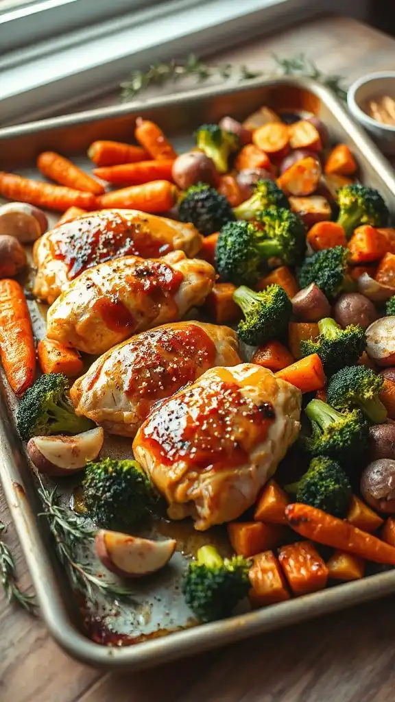 mustard glazed chicken dinner