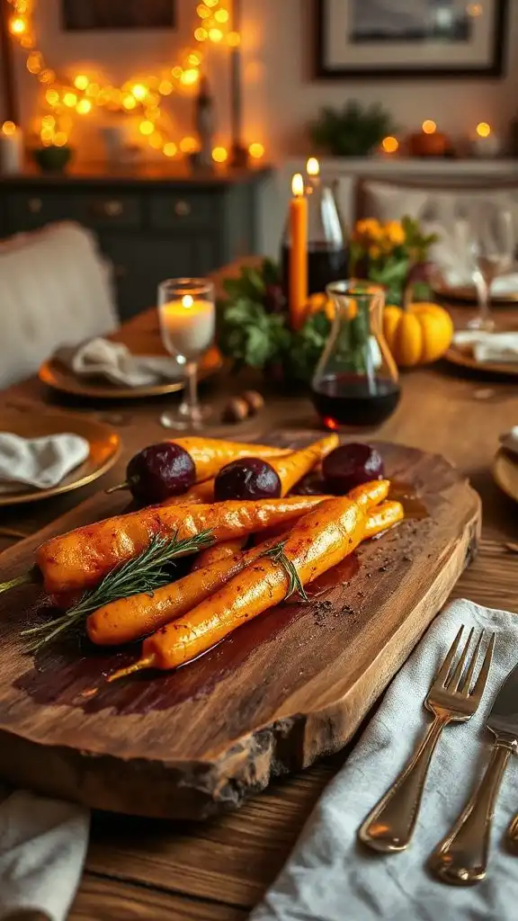mustard glazed roasted beets carrots