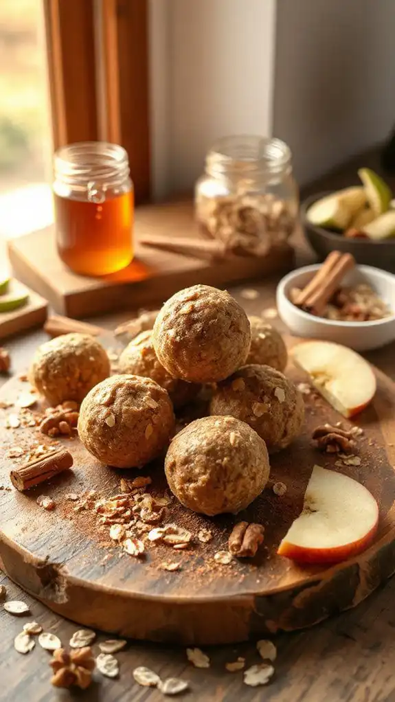 no bake apple energy balls