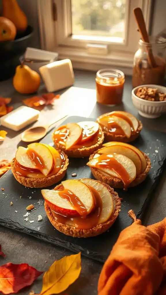 no bake caramel pear tarts no bake caramel pear tarts