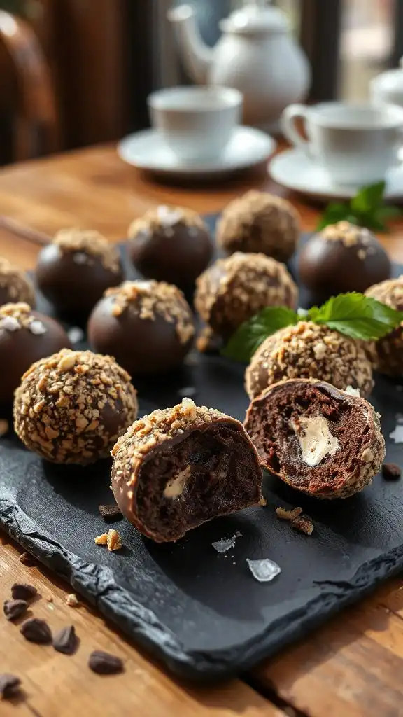 no bake chocolate biscuit truffles