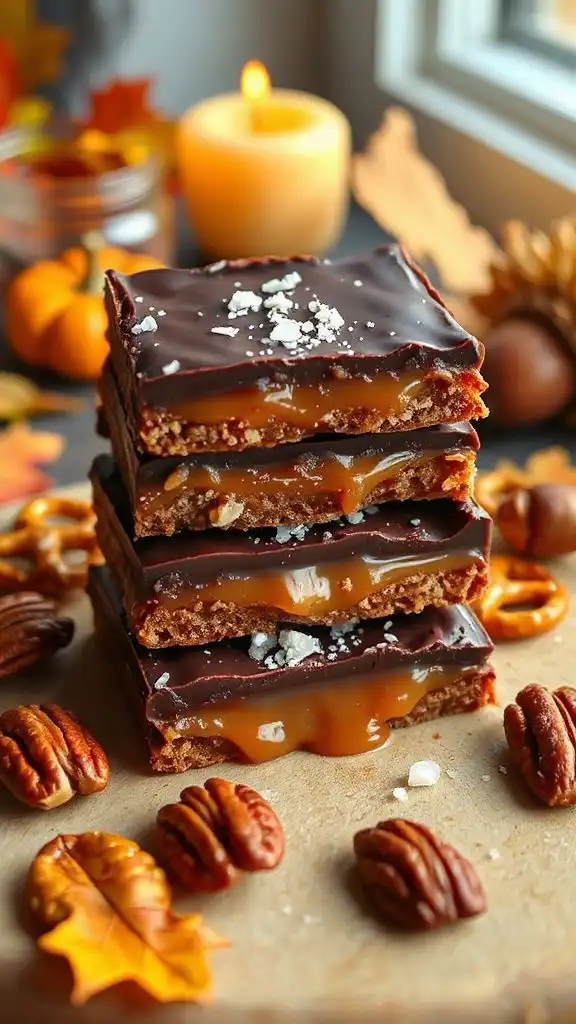 no bake chocolate caramel bars