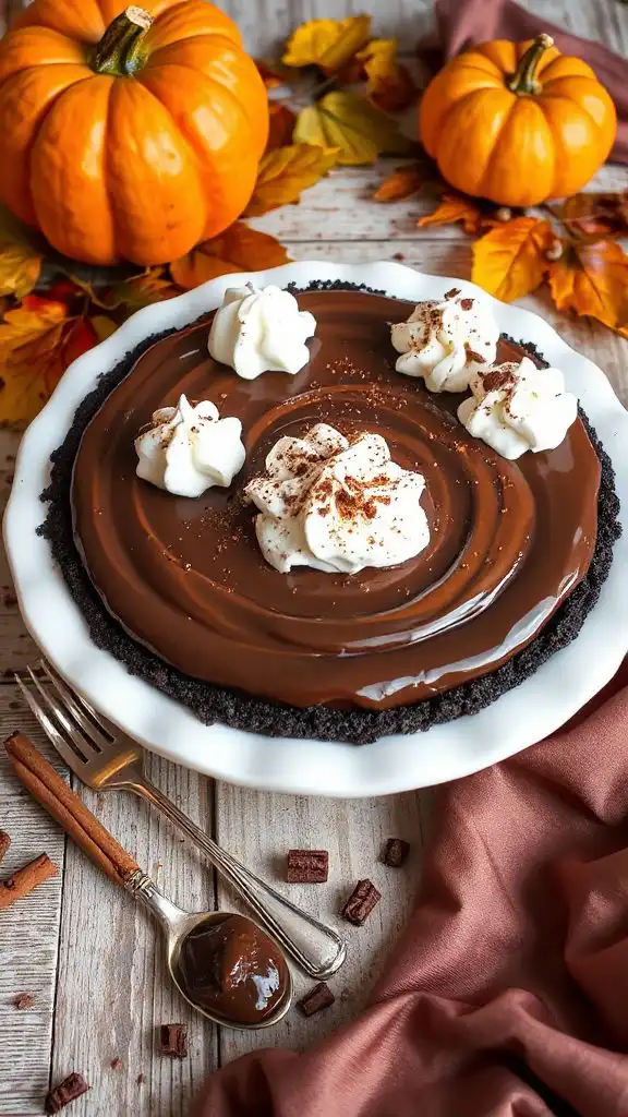 no bake chocolate pudding pie