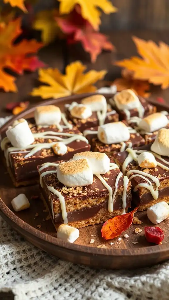 no bake chocolate s mores bars