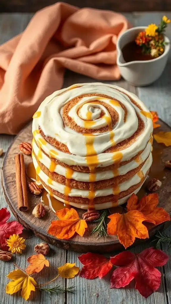 no bake cinnamon roll dessert