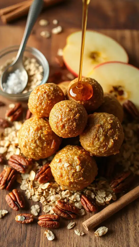 no bake maple pecan snacks