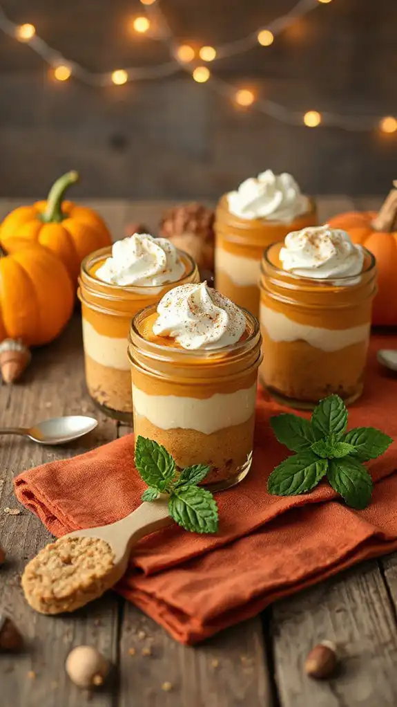 no bake pumpkin cheesecake cups