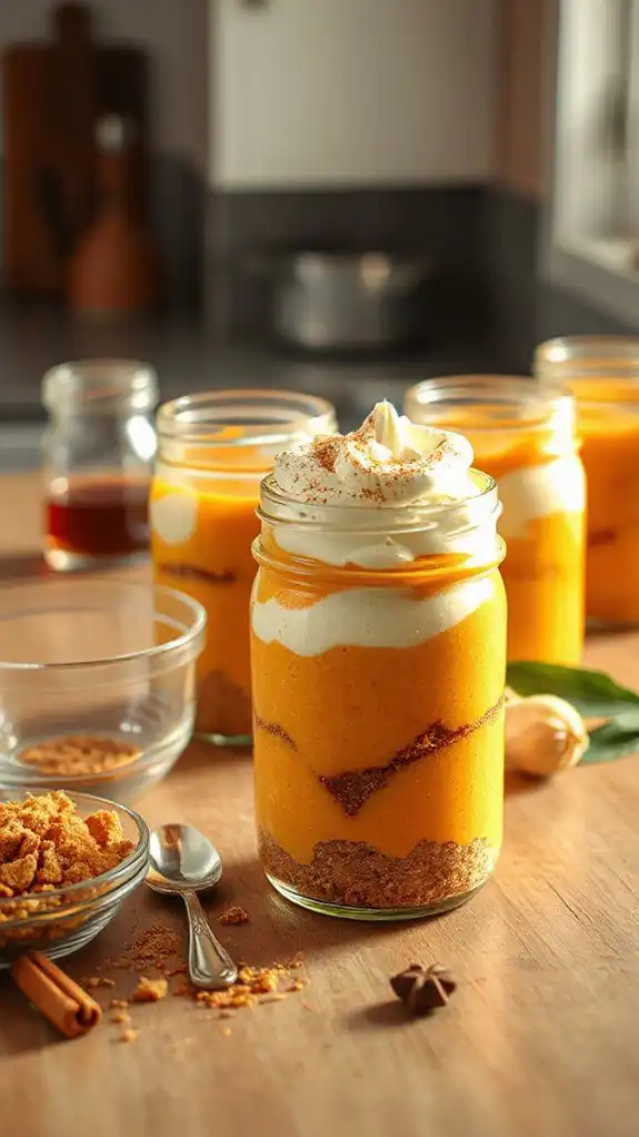 no bake pumpkin cheesecake cups