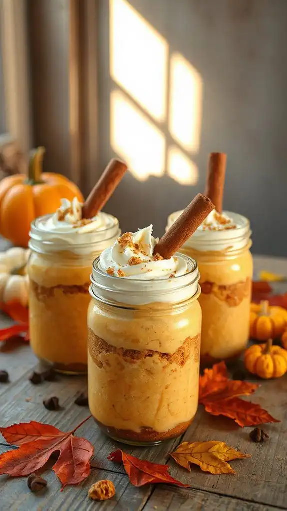 no bake pumpkin cheesecake cups