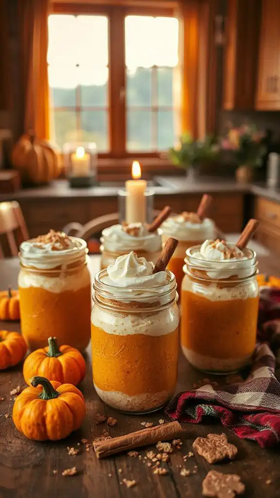 no bake pumpkin cheesecake cups