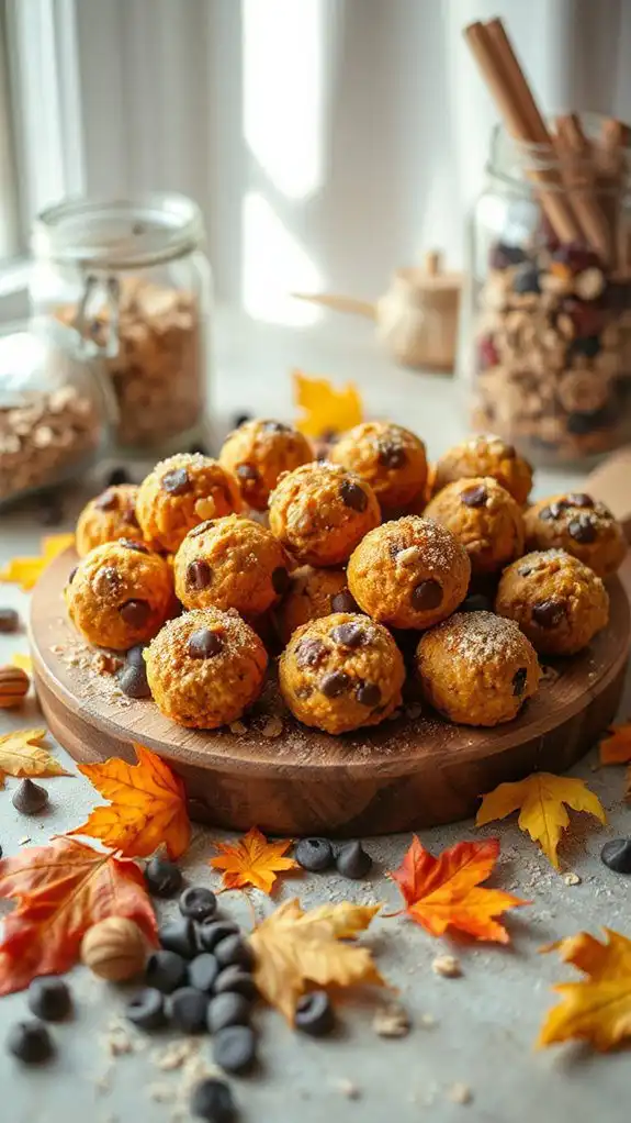 no bake pumpkin chocolate snacks