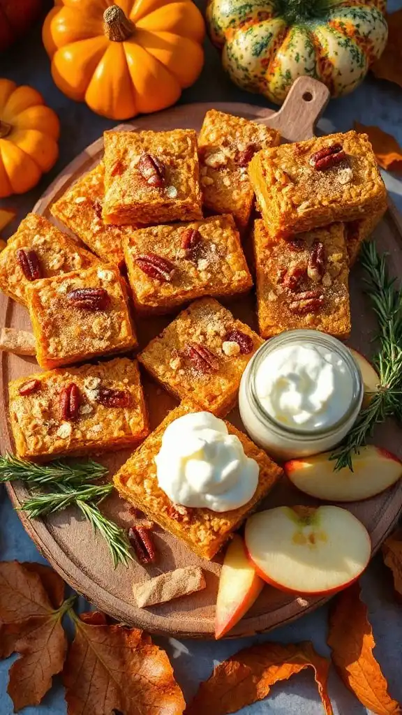 no bake pumpkin oat bars