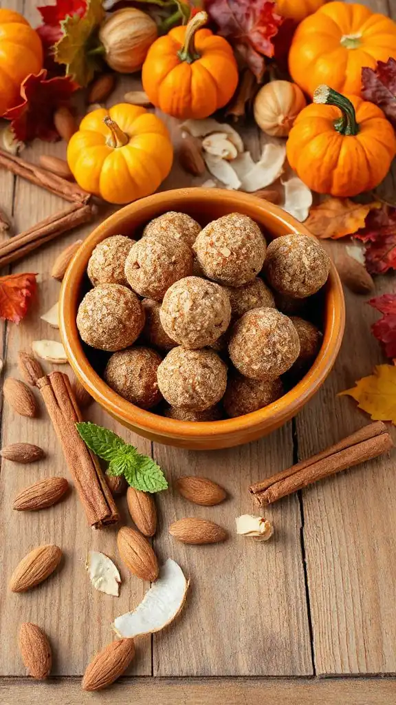 no bake pumpkin spice bites