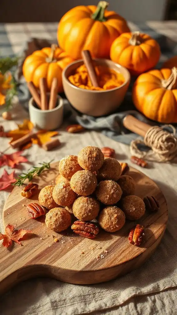no bake pumpkin spice bites