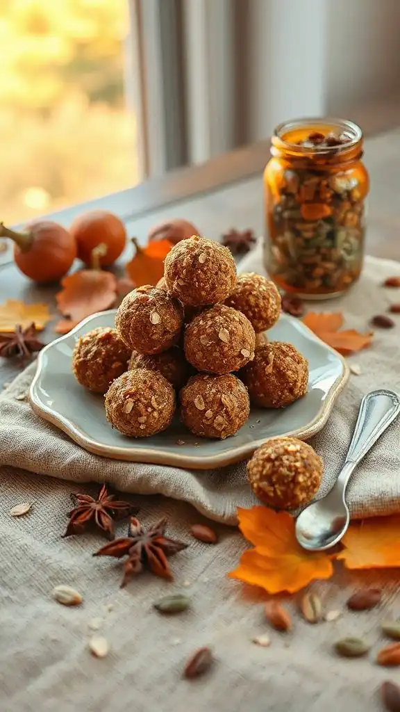 no bake pumpkin spice bites