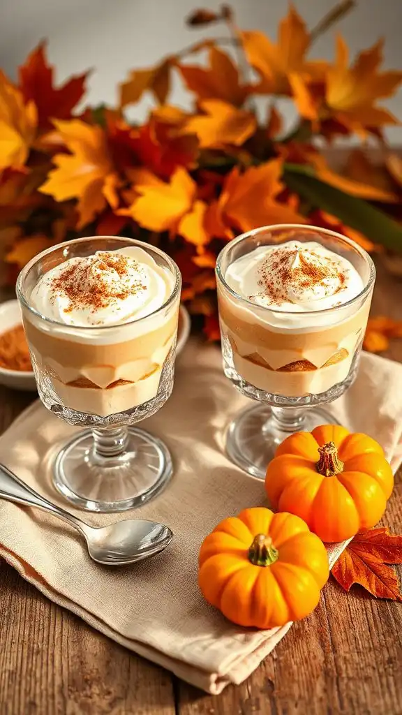 no bake pumpkin spice mousse