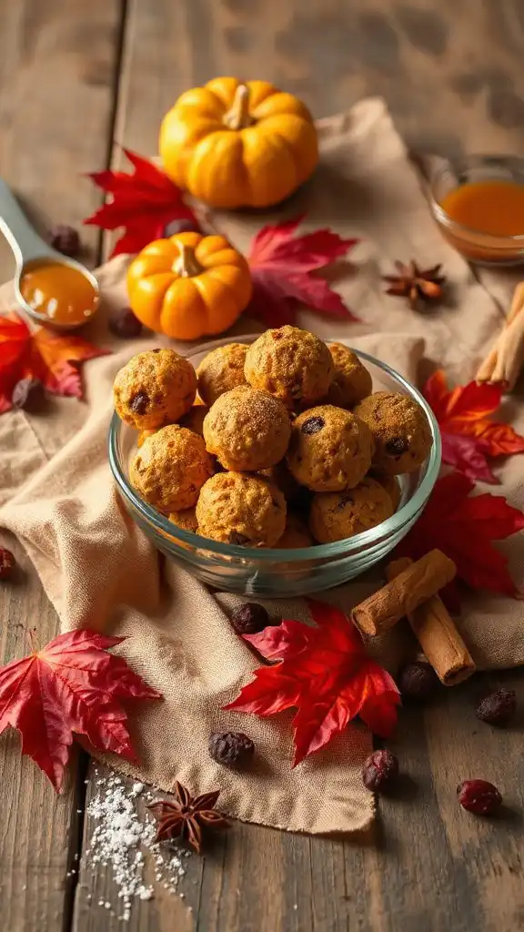 no bake pumpkin spice snacks