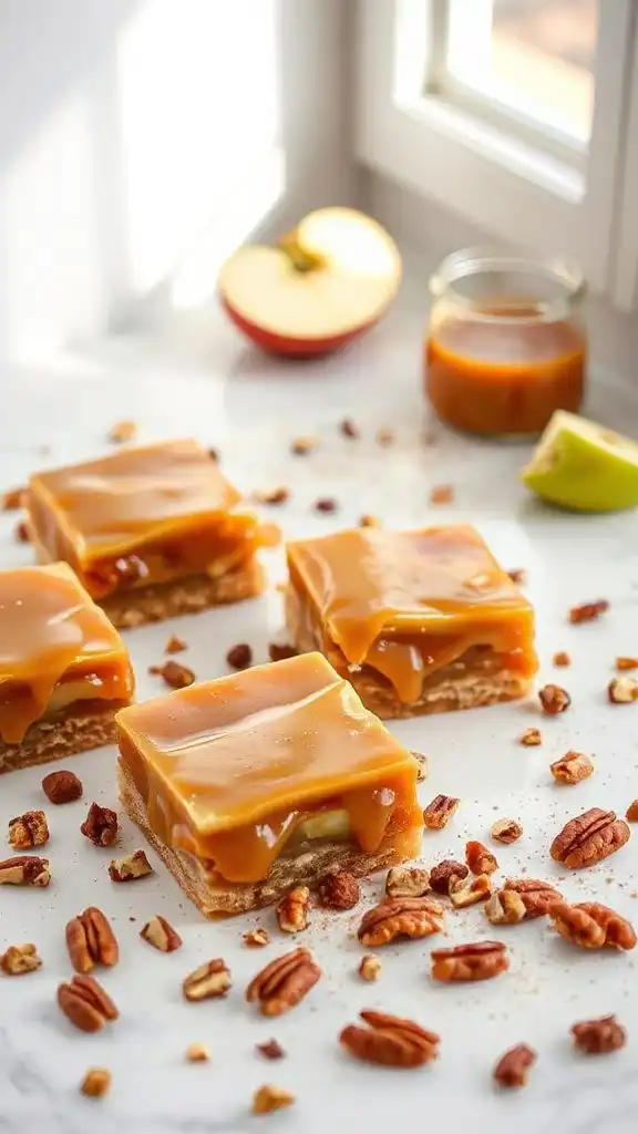 no bake vegan caramel bars