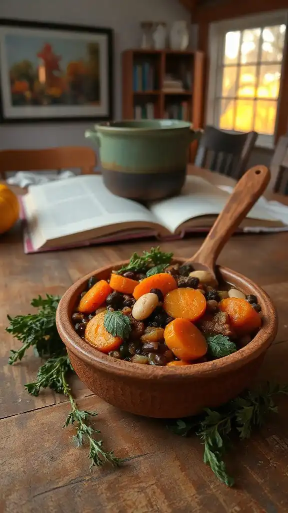 nourishing autumn bean stew