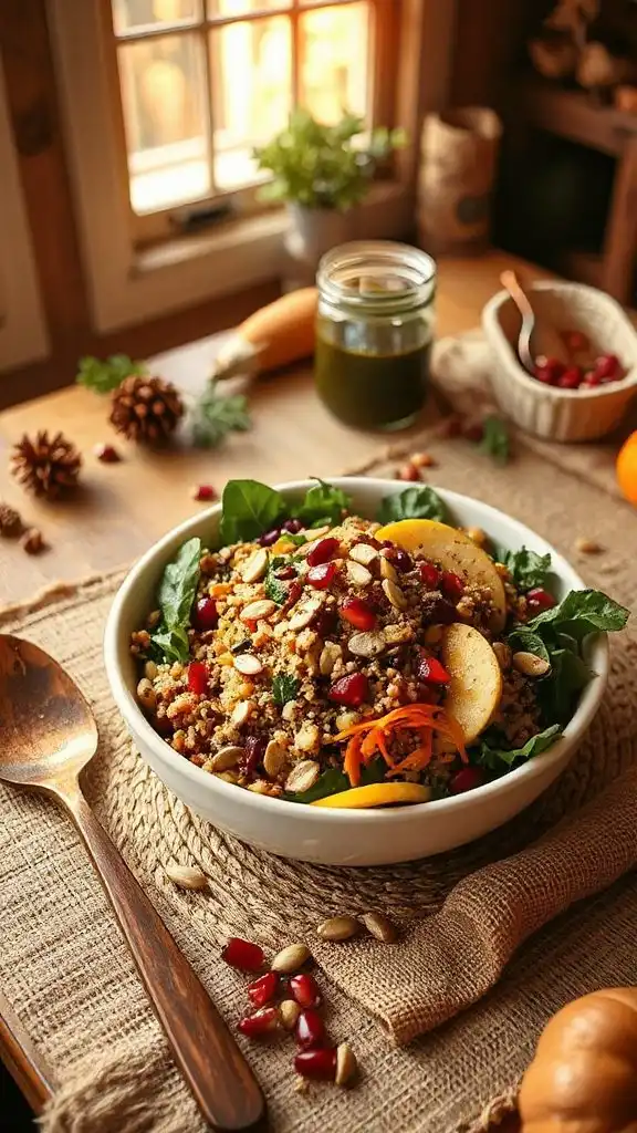 nourishing autumn quinoa salad