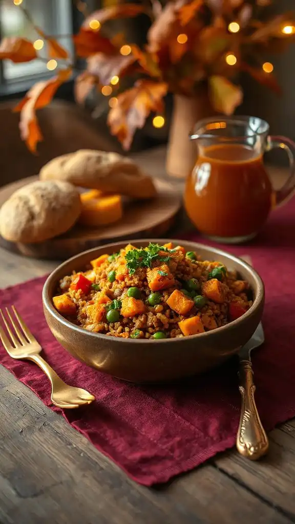nourishing curried lentil dish