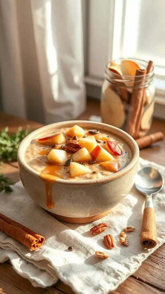 nourishing maple apple oatmeal recipe