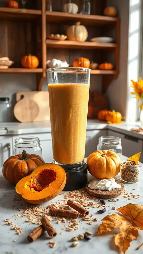 nourishing pumpkin spice smoothie