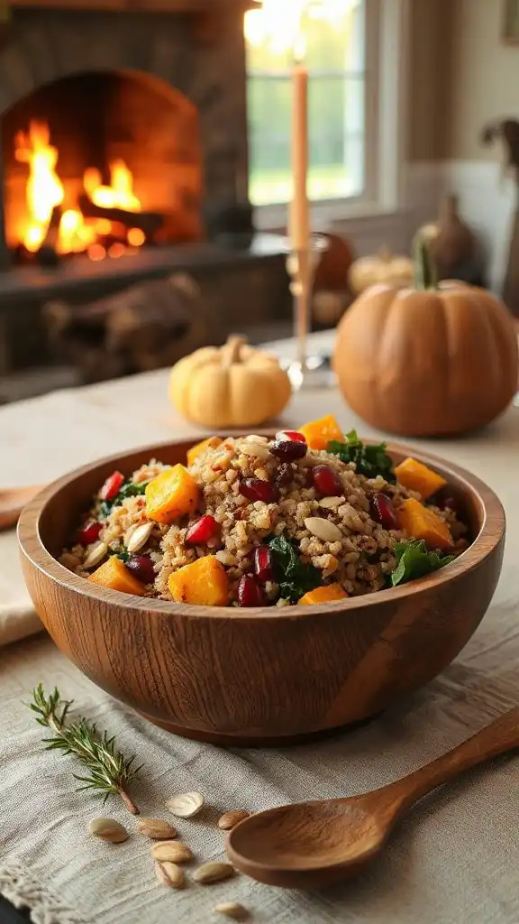 nourishing seasonal grain salad