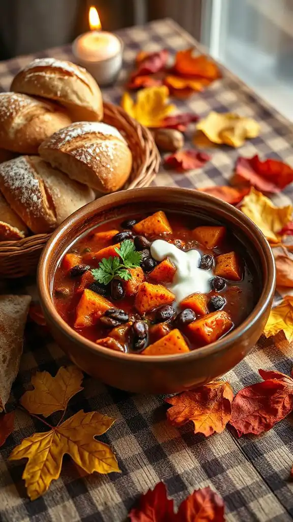 nut free sweet potato chili