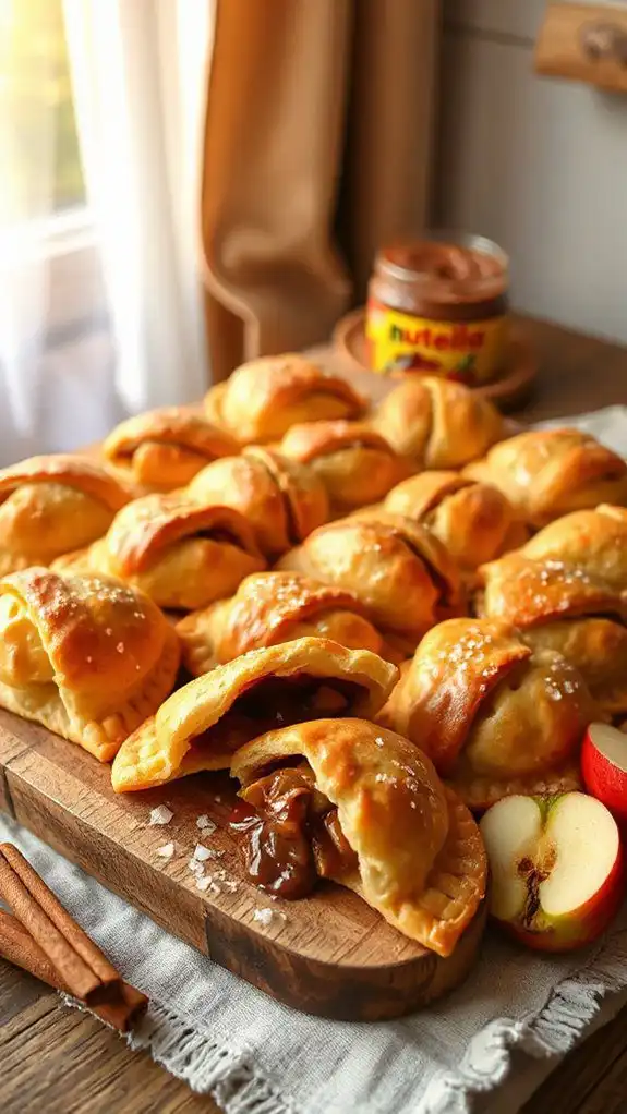 nutella filled apple pastries
