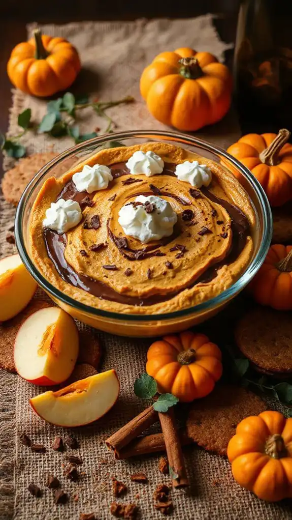 nutella pumpkin cheesecake dip