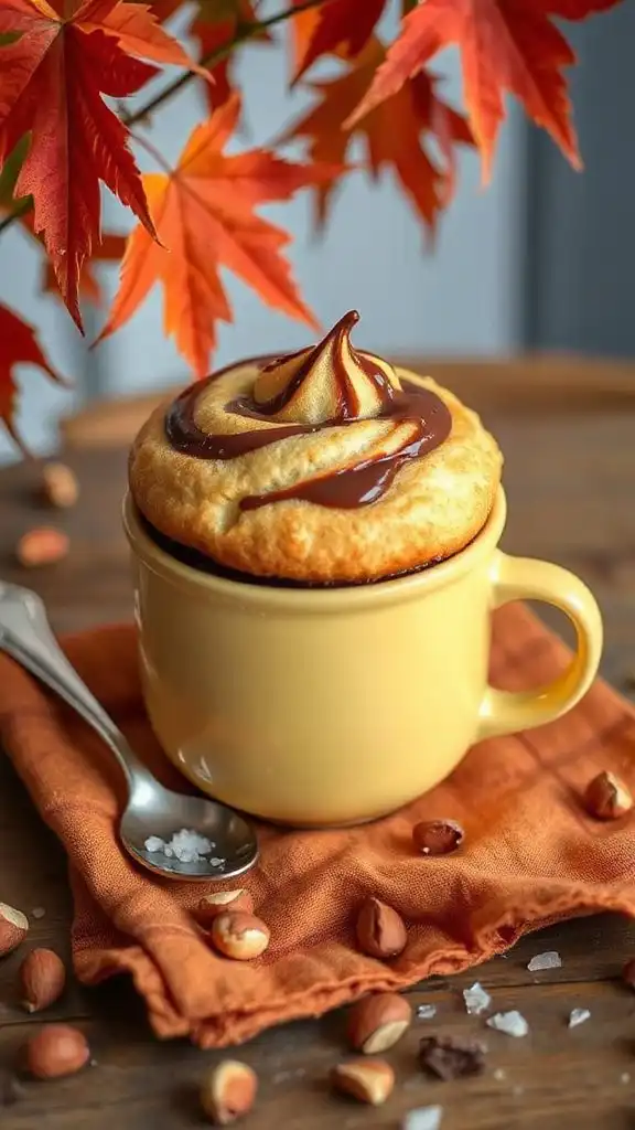 nutella swirl mug cake nutella swirl mug cake