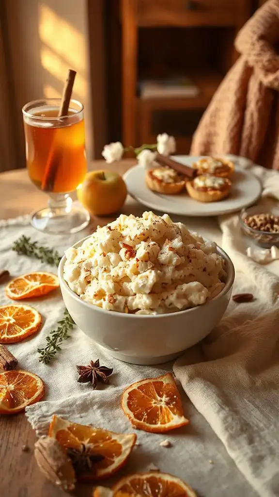 nutmeg flavored creamy dessert